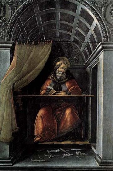 BOTTICELLI, Sandro St Augustine in His Cell Germany oil painting art